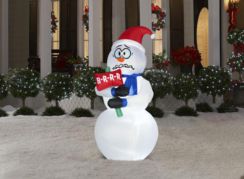 6 shivering snowman airblown 174 inflatable at menards 174 6 shivering snowman airblown 174 inflatable at menards 174