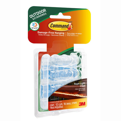 Command Outdoor Rope Light Clips with Foam Strips at Menards