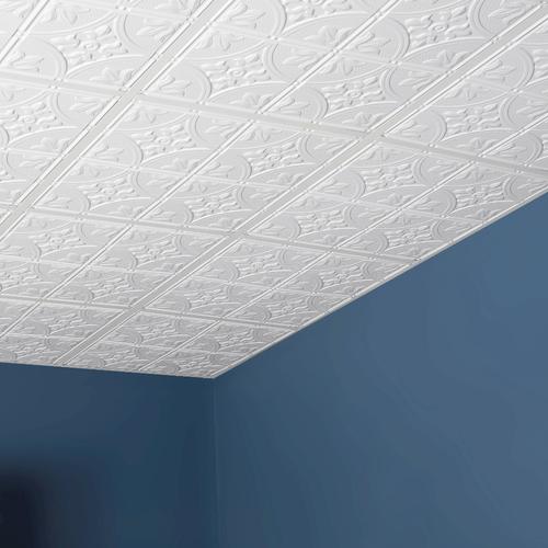 Genesis Designer 2' x 2' PVC Antique LayIn Ceiling Tile at Menards®