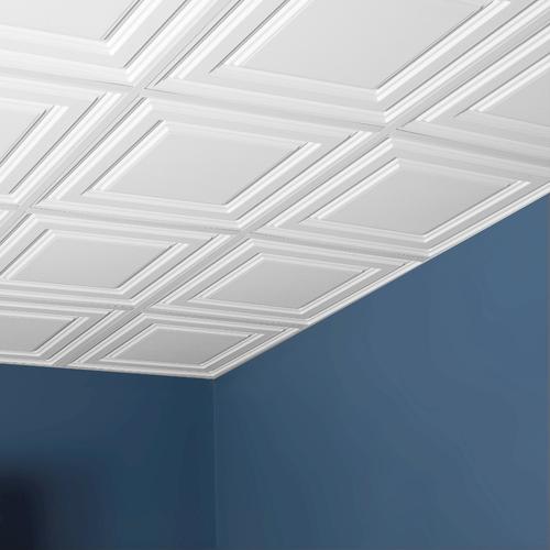 Genesis Designer 2' x 2' PVC Icon Relief LayIn Ceiling Tile at Menards®