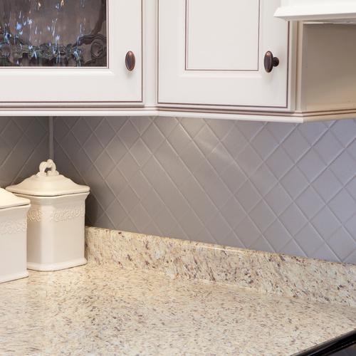 Fasade 24 In X 18 In Fleur De Lis Pvc Decorative Tile Backsplash In