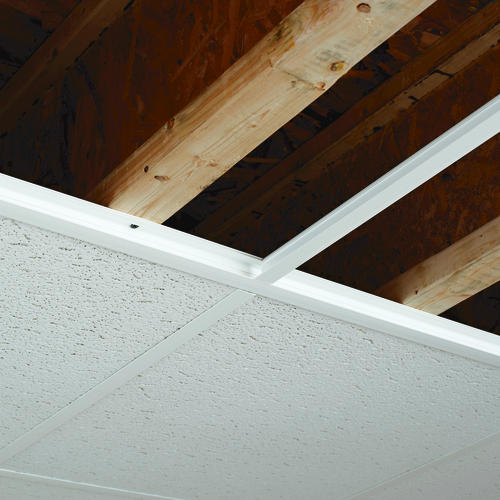 CeilingMAX 100sqft HighGrade Vinyl Surface Mount Ceiling Grid Kit at