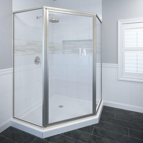 Basco Deluxe QNS Framed Pivot 160 Neo Angle Shower Enclosure at Menards®