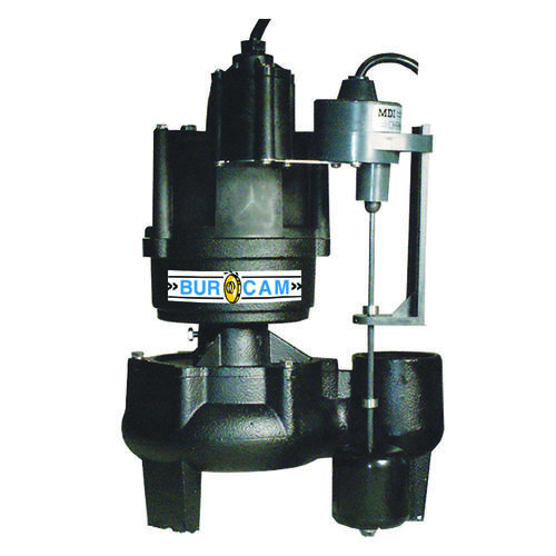 1/2 HP, 115V, 60HZ HD Sewage Pump, w/thermal overload protection at