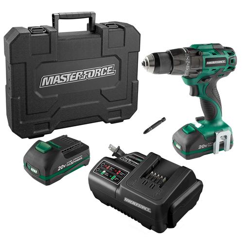 Masterforce® FlexPower® 20Volt 1/2" Brushless Drill Kit with 2.0Ah