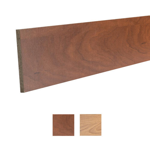 Dakota™ 1/4" x 4" x 96" Reversible Wheat Oak and Cherry Toe Kick at