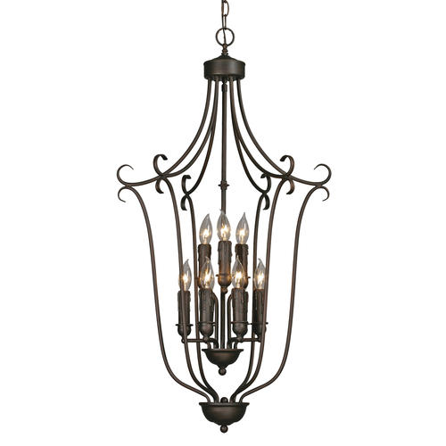 Patriot Lighting® Lincoln 20" Rubbed Bronze 9Light Caged Foyer at Menards®