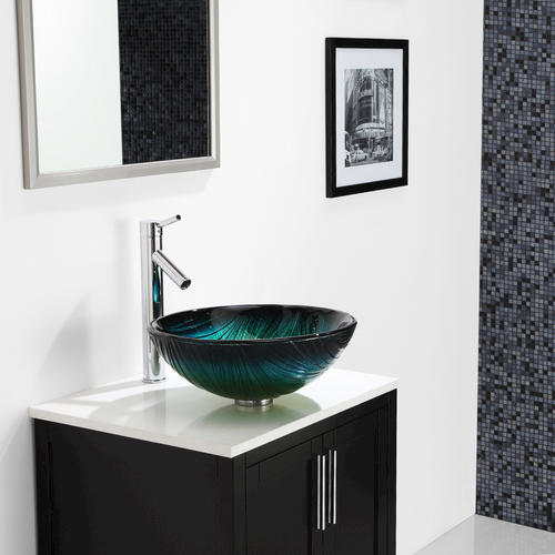 Kraus Nei Glass Vessel Bathroom Sink at Menards?