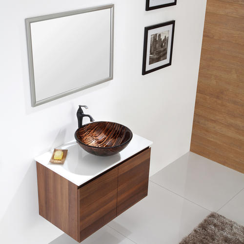 Kraus Gaia Glass Vessel Bathroom Sink at Menards?