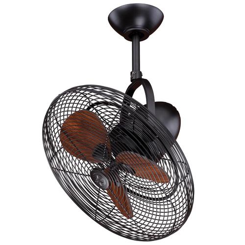 Turn Of The Century Porter 18 in. New Bronze Damp Rated Ceiling Fan at