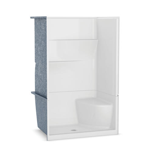 Gallery 48 x 34 Fiberglass 2Piece Shower Right Hand Seat at Menards®