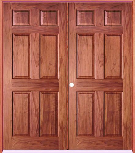 Mastercraft Cherry 6-Panel Prehung Interior Double Door at Menards®