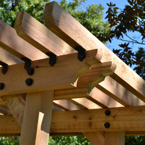 OZCO Ornamental Wood Ties 2 in. Decorative Rafter Clip Angle Brackets