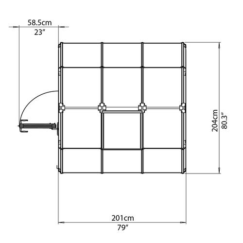 EcoGrow 2 TwinWall 6' x 6' Greenhouse at Menards®