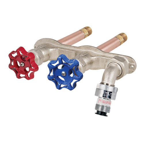 Prier 12" Hot And Cold AntiSiphon Hose Thread Wall Faucet at Menards®