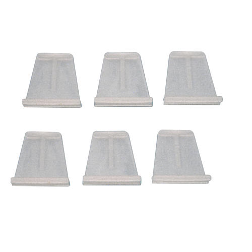 PrimeLine 25Pack White Plastic Screen Lift Tabs with 1/4" Span at