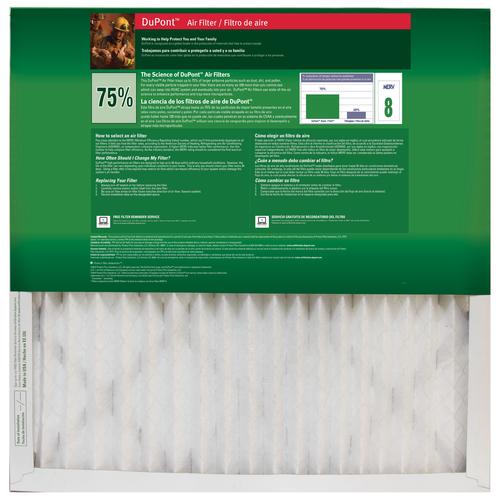 DuPont Basic 7500 15" x 20" x 1" MERV 8 Allergen Filter at Menards®