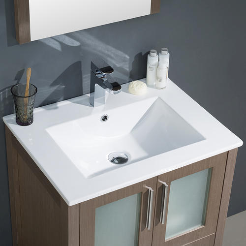  24quot; Gray Oak Modern Bathroom Vanity w/ Undermount Sink at Menards