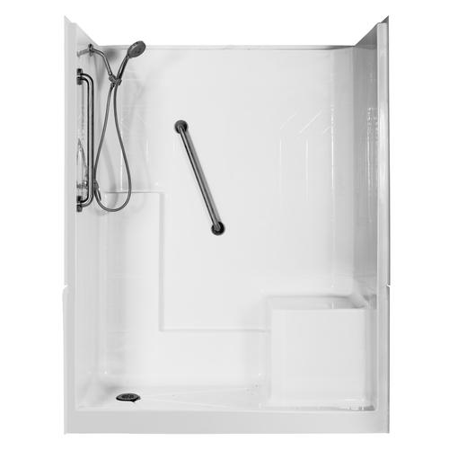 Elizabeth Deluxe Low Threshold Shower right seat in white at Menards®