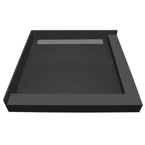 WonderFall Trench™ 42 x 36 Shower Pan Right Drain Left Dual Curb at