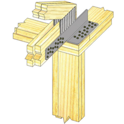 USP Structural Connectors 31/4" x 21" Left Drag Strut Connector at