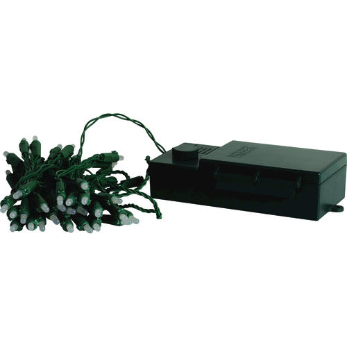 50 light battery operated multicolor or clear led menards battery powered christmas lights