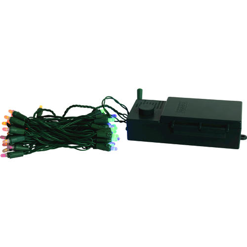 50-Light Battery-Operated Multicolor or Clear LED Christmas Light Set at Menards