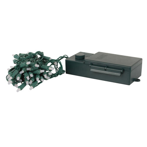 50 light battery operated red or green led christmas light menards battery powered christmas lights