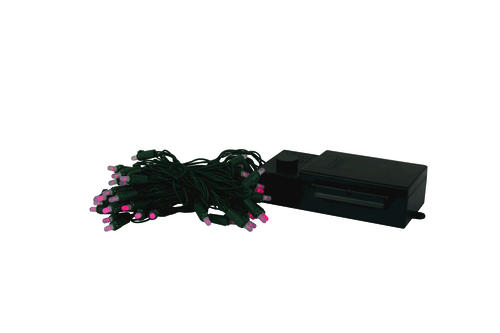 50-Light Battery-Operated Red or Green LED Christmas Light Set at Menards