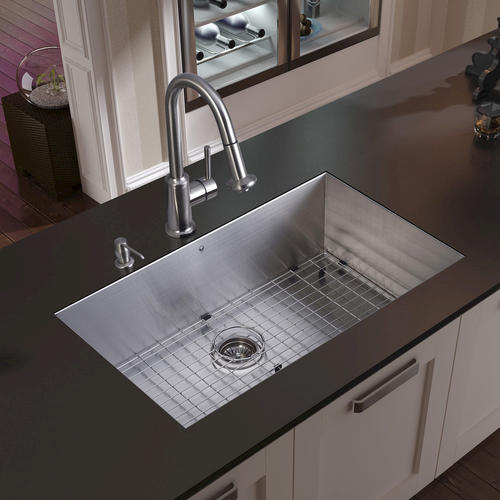 ... Steel Undermount Kitchen Sink, Faucet & Accessories at Menards