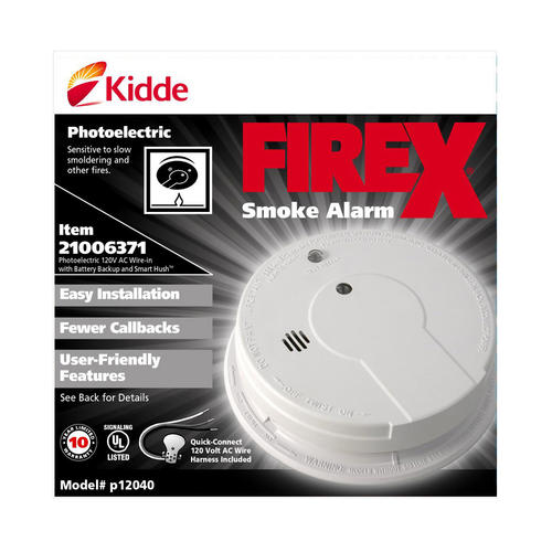 FireX AC/DC Photoelectric Direct Wire Smoke Alarm at Menards®