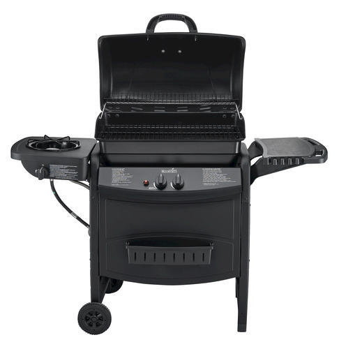 Answer This Question Charcoal grills take many different shapes, including flat, domed or egg-shaped. There are vents on the top and the bottom of the grill to regulate the amount of air that passes through the grill and allow you to control the heat being produced. Electric grills Electric grills are small grills that plug into an electric socket.