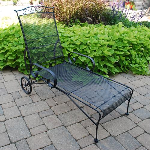 Backyard Creations™ Wrought Iron Chaise Lounge at Menards®