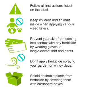Here are a few ways you can keep yourself and your growing plants safe when using herbicides.