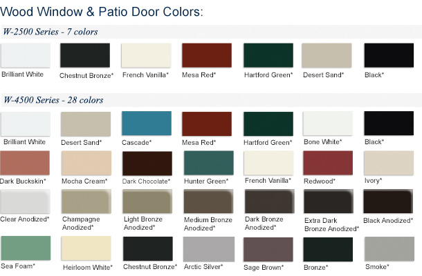 Jeld Wen Color Chart