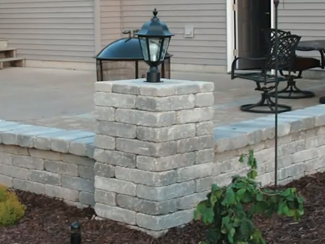 Similiar Menards Concrete Patio Blocks Closeout Keywords Concrete Block Columns