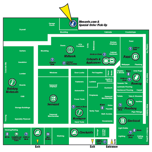 Store locator at menards