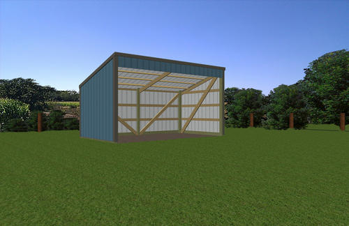 10'W x 18'L x 7'H Open Sided Shed at Menards®