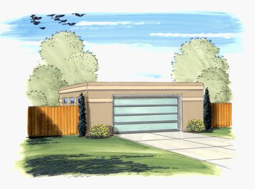 26' x 26' x 9' 2-Car Garage-Flat Roof Material List at ...