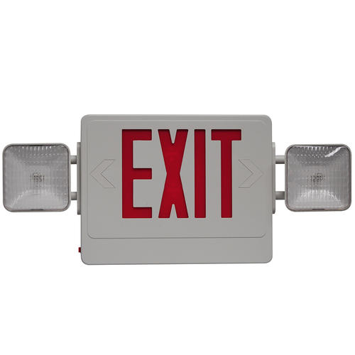 smart electrician led 1 face red and white exit emergency menards emergency exit lights