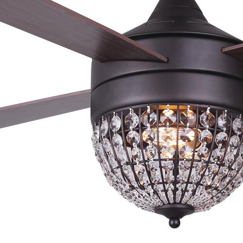 Patriot Lighting® Elegant Home Rosella 52" OilRubbed Bronze LED Indoor