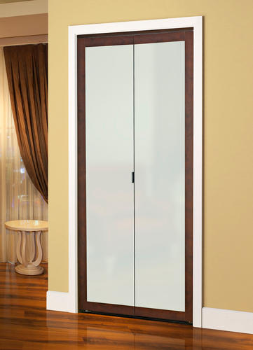Colonial Elegance Fusion Framed Frosted Glass Bi Fold Door