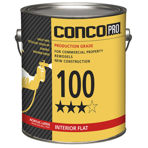 Conco Pro 100 Series Interior Flat Acrylic Latex Water Base
