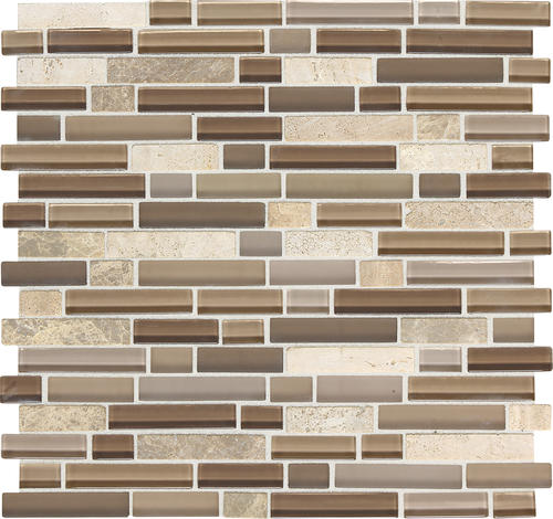 Phase Mosaics Stone and Glass Wall Tile 5/8quot; Random at Menards®