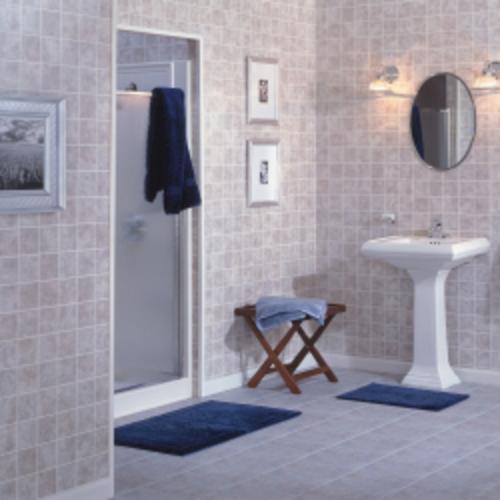 DPI AquaTile 4 x 8 Fossilstone Bath  Tileboard Wall  Panel 