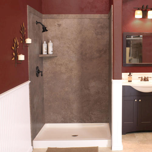 FlexStone 48 X36 X78 Elegance 3 Panel Shower  Kit at Menards  