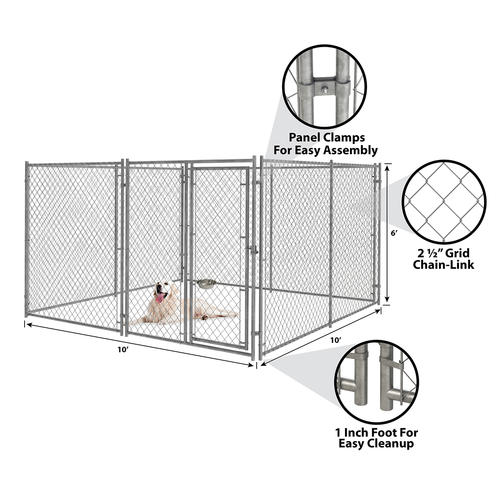 Master Paws® 6' x 10' Chain Link Kennel Panel at Menards®