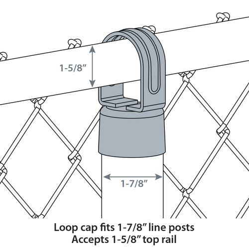 17/8" ChainLink Fence Loop Cap at Menards®