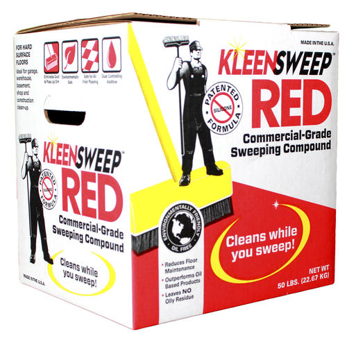 red floor sweeping compound