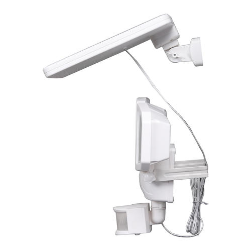 Patriot Lighting® White Integrated LED Triple Head Solar Powered Motion